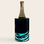 The Great Wave : Dark Teal Wine Chiller Gallery Image 3