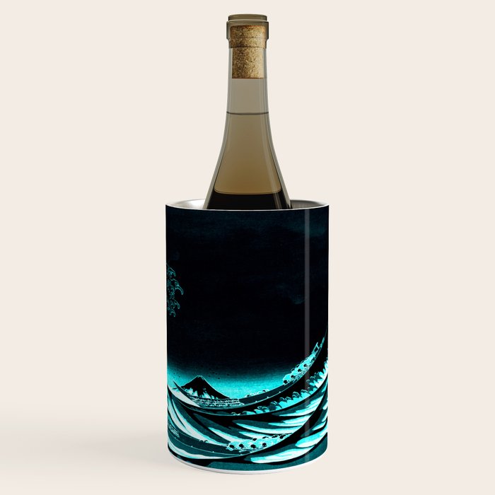The Great Wave : Dark Teal Wine Chiller Gallery Image 3
