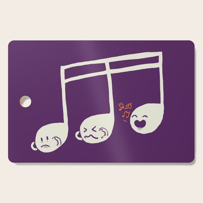 Sounds O.K. (off key) Cutting Board Gallery Image 1