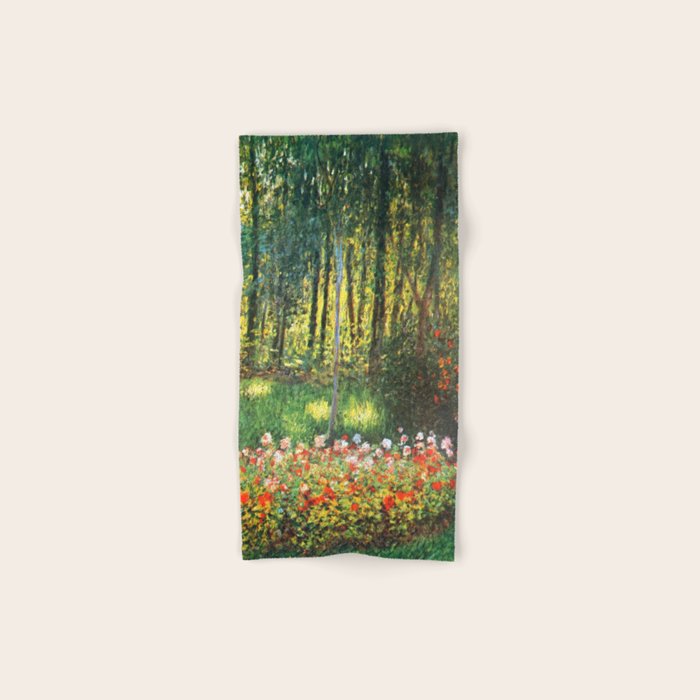 Claude Monet The Artist's Family In The Garden Bath Towel Gallery Image 1