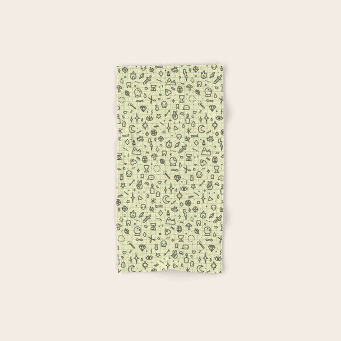 Doodles Pattern Bath Towel Gallery Image 1