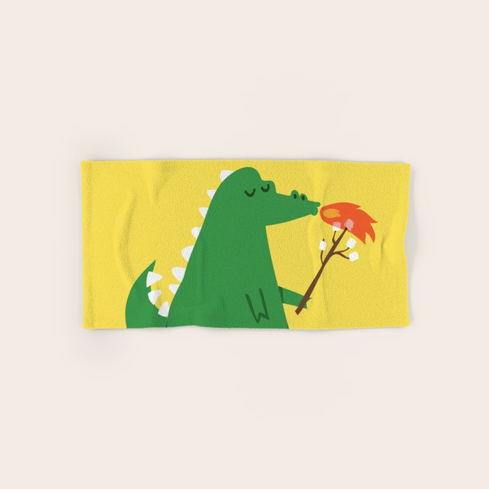 Dragon and Marshmallow Bath Towel Gallery Image 1