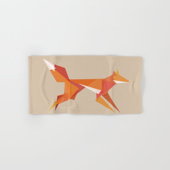 Fractal geometric fox Bath Towel Gallery Image 1