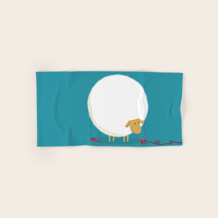 Fluffy Sheep Bath Towel Gallery Image 1