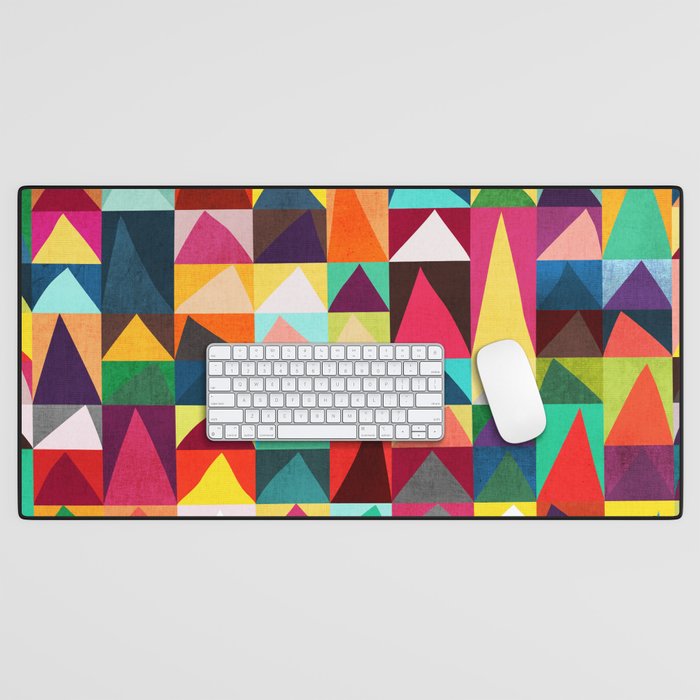 Abstract Geometric Mountains Desk Mat Gallery Image 1