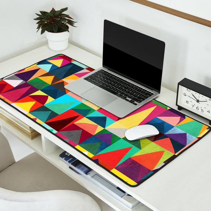 Abstract Geometric Mountains Desk Mat Gallery Image 2