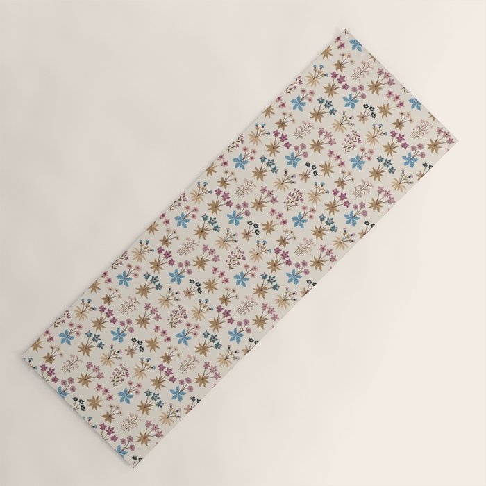 Winter Botanica - Tapestry In Cream Yoga Mat Gallery Image 1