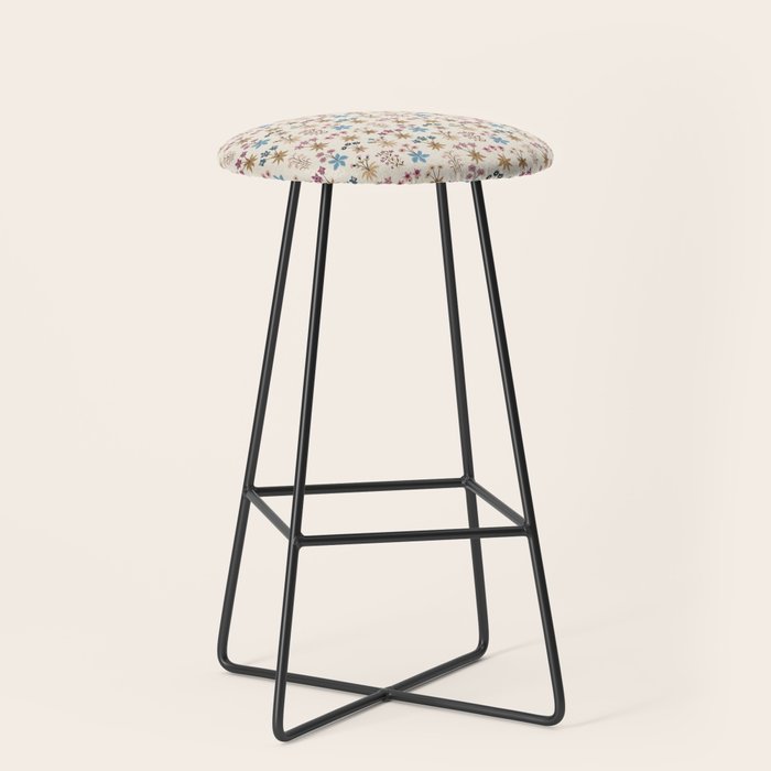 Winter Botanica - Tapestry In Cream Stool Gallery Image 1