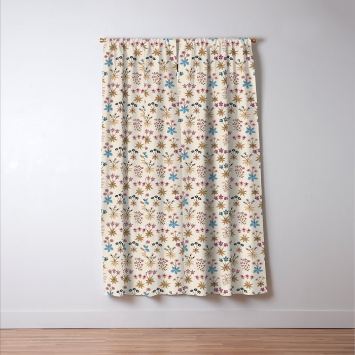 Winter Botanica - Tapestry In Cream Window Curtain Gallery Image 3