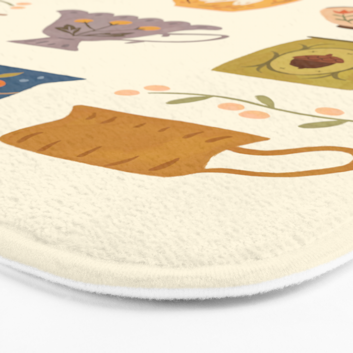 Teacup Collection Bath Mat Gallery Image 3