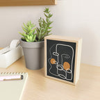 Abstract Face Line Art 04 Mini Art Print Gallery Image 2