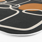 Abstract Face Line Art 04 Bath Mat Gallery Image 3