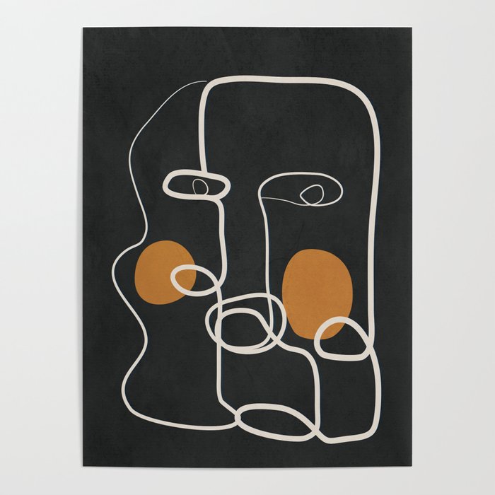 Abstract Face Line Art 04 Poster Gallery Image 4