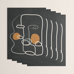 Abstract Face Line Art 04 Wrapping Paper Gallery Image 3