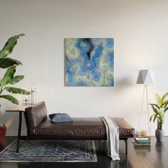 Blue Sky Stone Wood Wall Art Gallery Image 2