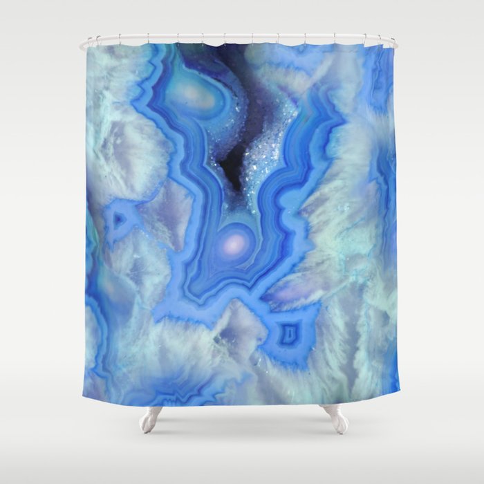 Blue Sky Stone Shower Curtain Gallery Image 1