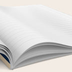 Midcentury Modern Confaab Abstract Pattern in Mid Mod Navy Blue and Beige Notebook Gallery Image 2