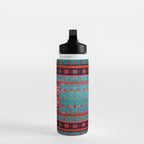 Traditional Berber Bohemian Moroccan Handmade Fabric Style Fall Autumn Color Inspiration Water Bottle Gallery Image 3