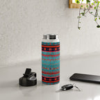 Traditional Berber Bohemian Moroccan Handmade Fabric Style Fall Autumn Color Inspiration Water Bottle Gallery Image 4