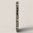 Atomic Retro Dots Midcentury Modern Pattern Muted Mustard Gold, Charcoal Grey, and Cream iPhone Case Gallery Image 2