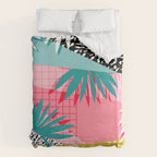 Bingo - throwback retro memphis neon tropical socal desert festival trendy hipster pattern pop art Duvet Cover Gallery Image 6