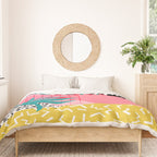 Bingo - throwback retro memphis neon tropical socal desert festival trendy hipster pattern pop art Duvet Cover Gallery Image 3
