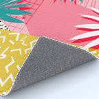 Bingo - throwback retro memphis neon tropical socal desert festival trendy hipster pattern pop art Rug Gallery Image 4