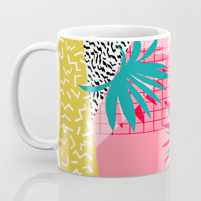 Bingo - throwback retro memphis neon tropical socal desert festival trendy hipster pattern pop art Coffee Mug Gallery Image 3
