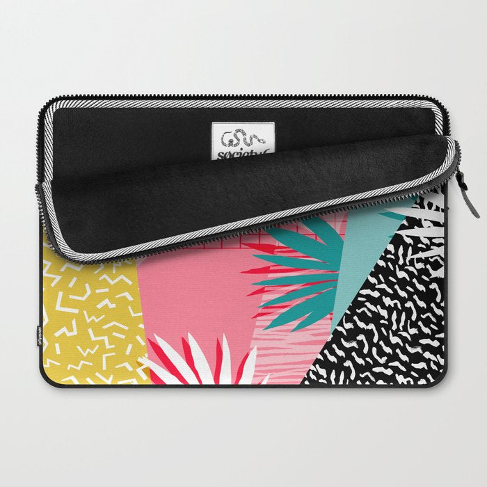Bingo - throwback retro memphis neon tropical socal desert festival trendy hipster pattern pop art Laptop Sleeve Gallery Image 2