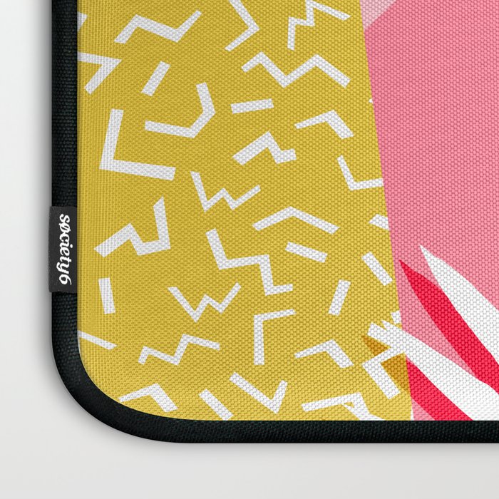 Bingo - throwback retro memphis neon tropical socal desert festival trendy hipster pattern pop art Laptop Sleeve Gallery Image 3