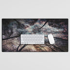 Starry Sky in the Forest Desk Mat Gallery Image 1