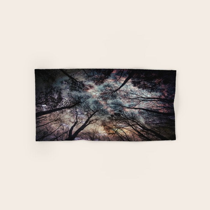 Starry Sky in the Forest Bath Towel Gallery Image 1