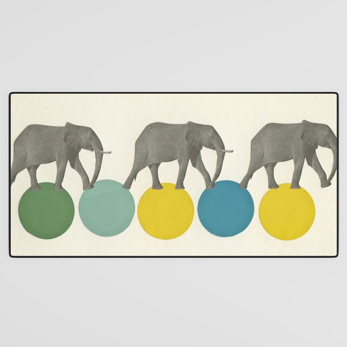 Travelling Elephants Desk Mat Gallery Image 3