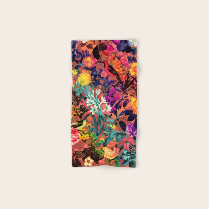 Floral and Birds II Bath Towel Gallery Image 1