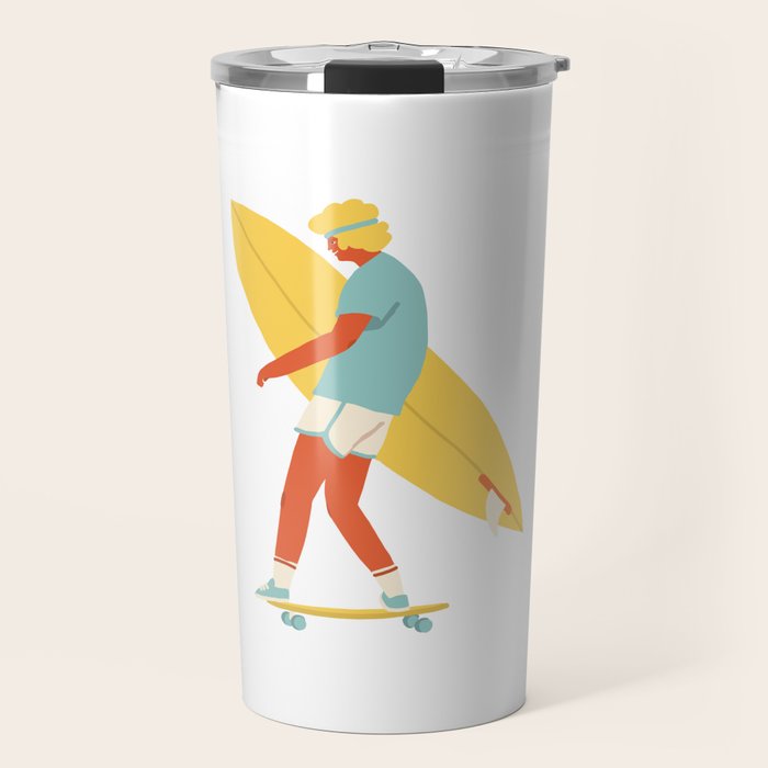 Skater from 70s Travel Mug Gallery Image 1
