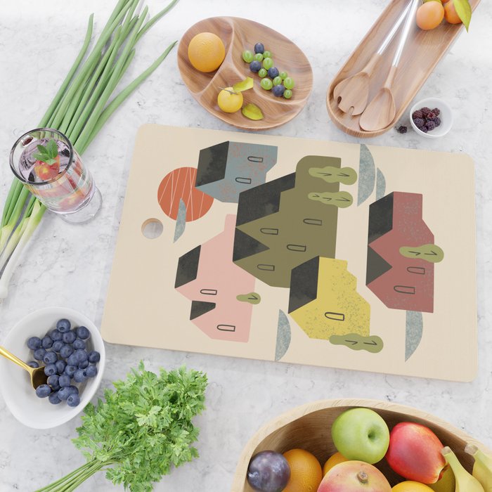 Cozy Village Cutting Board Gallery Image 2