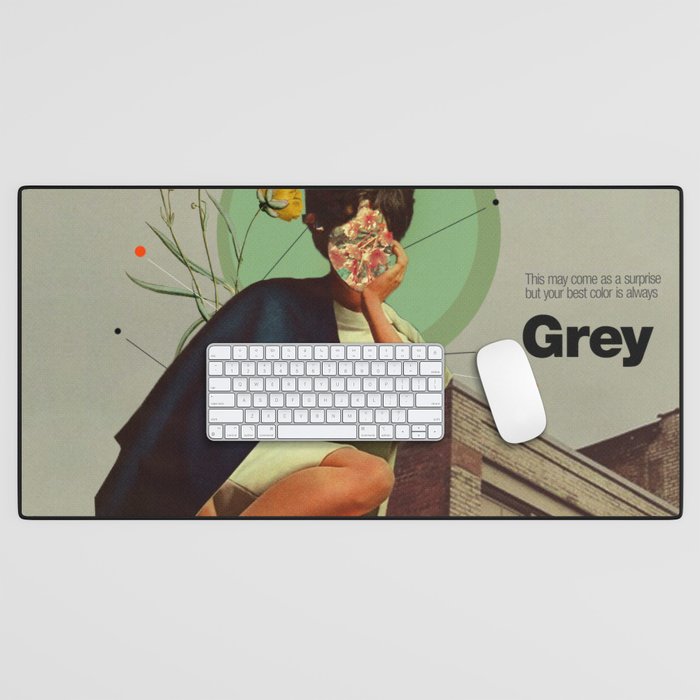 Grey Desk Mat Gallery Image 1