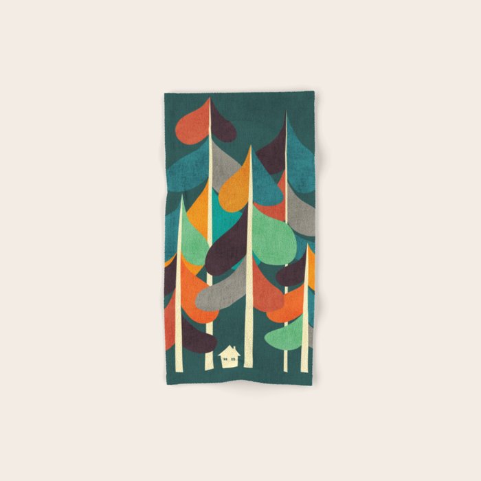 Cabin in the woods Bath Towel Gallery Image 1