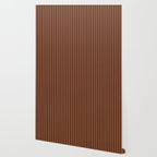 Minimal Line Curvature XIX Brick Red Mid Century Modern Arch Abstract Wallpaper Gallery Image 2
