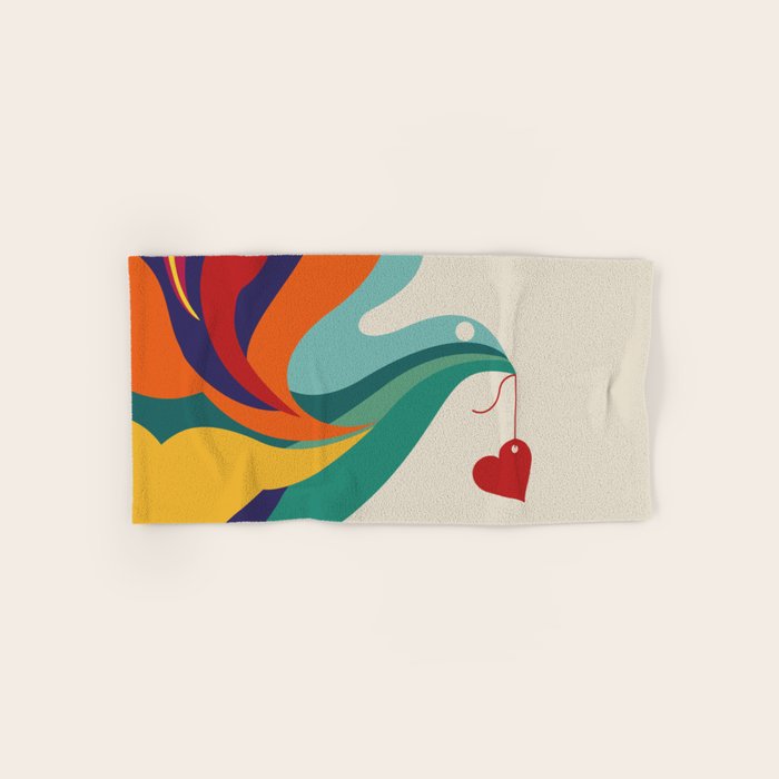 Love Message Bath Towel Gallery Image 1