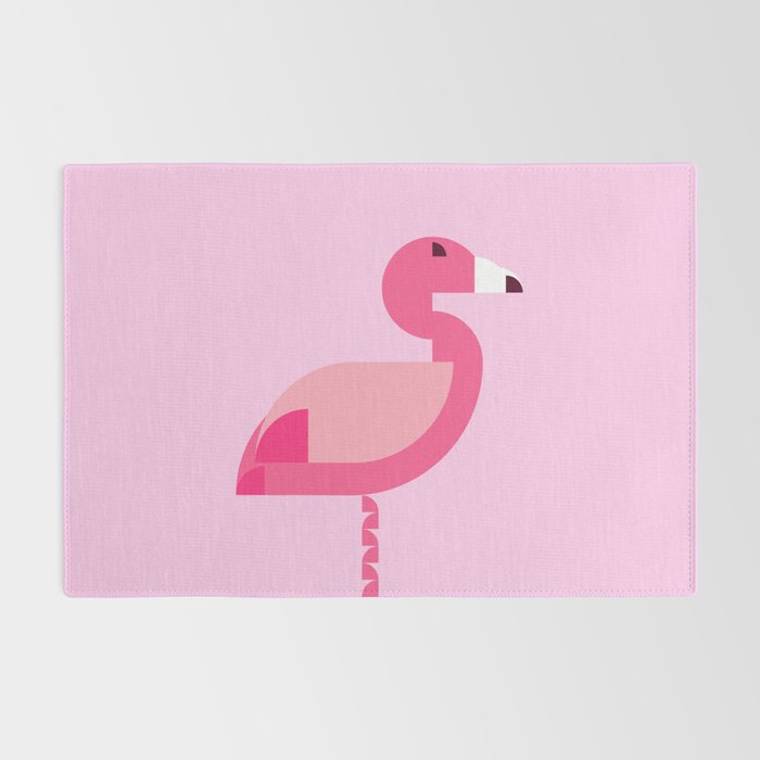 Geometric flamingo Rug Gallery Image 2