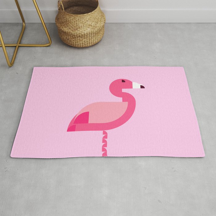 Geometric flamingo Rug Gallery Image 1