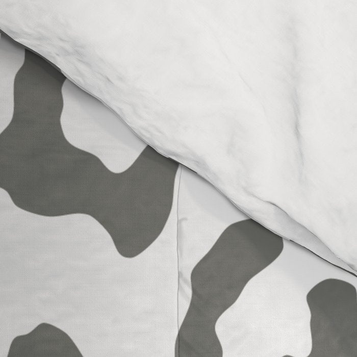 Safari Leopard Print - Grey & White Comforter Gallery Image 4