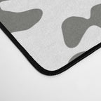 Safari Leopard Print - Grey & White Desk Mat Gallery Image 4