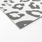 Safari Leopard Print - Grey & White Welcome Mat Gallery Image 2