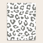Safari Leopard Print - Grey & White Notebook Gallery Image 4