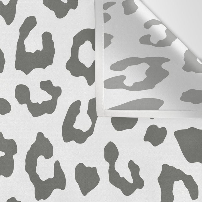 Safari Leopard Print - Grey & White Wall Tapestry Gallery Image 3