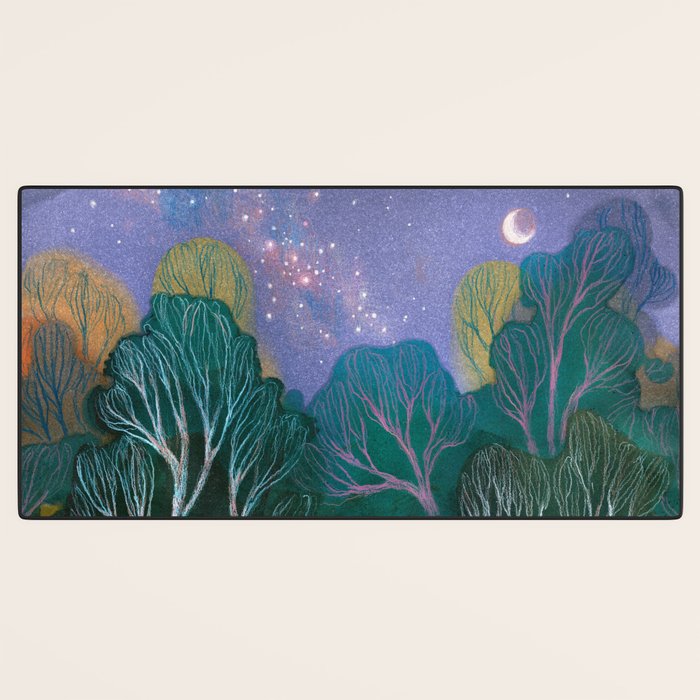Starlit Woods Desk Mat Gallery Image 3
