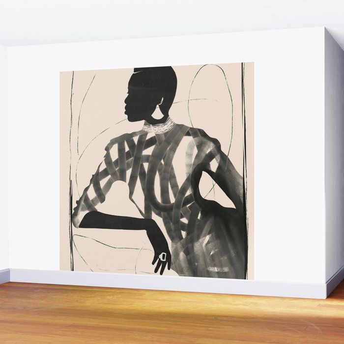 Lady Portrait  Wall Mural Gallery Image 2