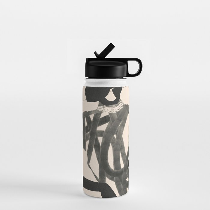 Lady Portrait  Water Bottle Gallery Image 1